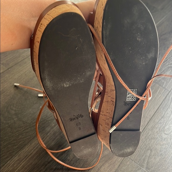 Coach Brown Leather Sandals - Picture 6 of 7